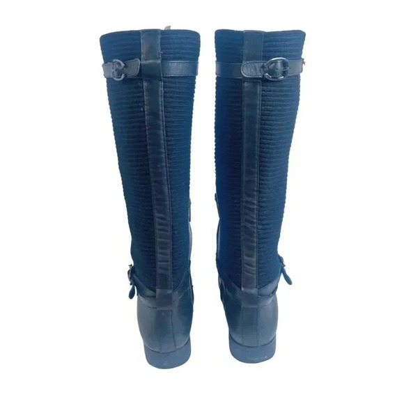 Aetrex Chelsea Tall Riding Boot Black Leather Boot Women's Size 8 - Picture 4 of 12